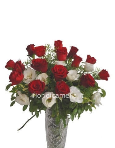 Bouquet di rose rosse e lisianthus. » Acquista online fiori e piante a  Cesena. Fiorista consegna a domicilio fiori e piante a Cesena.